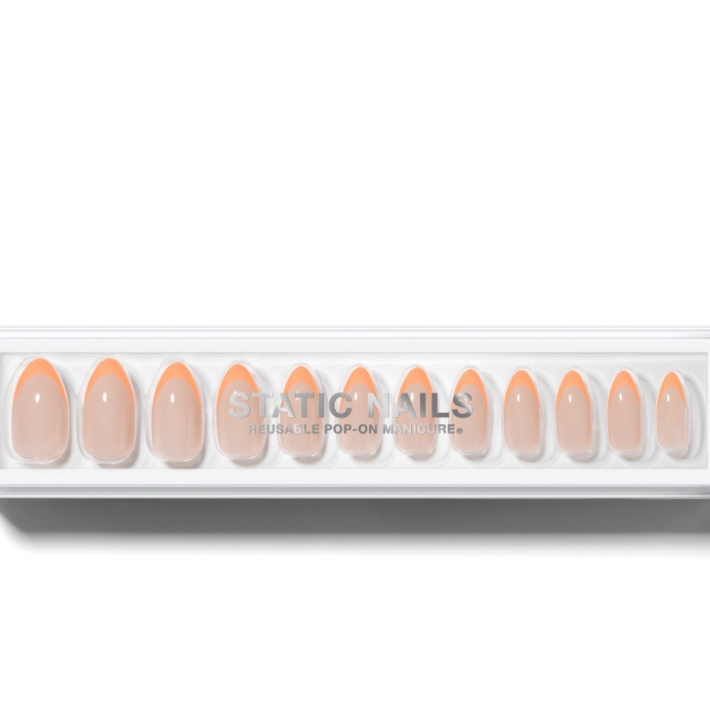 Static Nails - Peach French